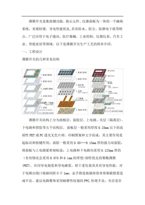 薄膜开关工艺介绍