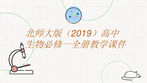 北师大版(2019)高中生物必修一全册教学课件