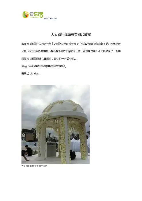 大s婚礼现场布置图片欣赏