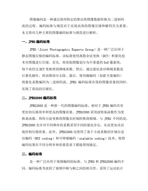 图像编码中的编码标准与规范解析(五)
