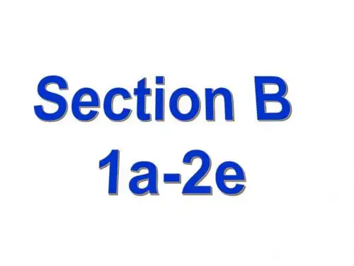 2013 新目标英语八年级上unit10 sectionB1讲解