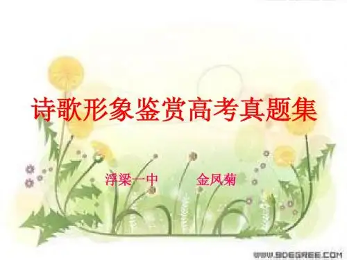 诗歌形象鉴赏题集