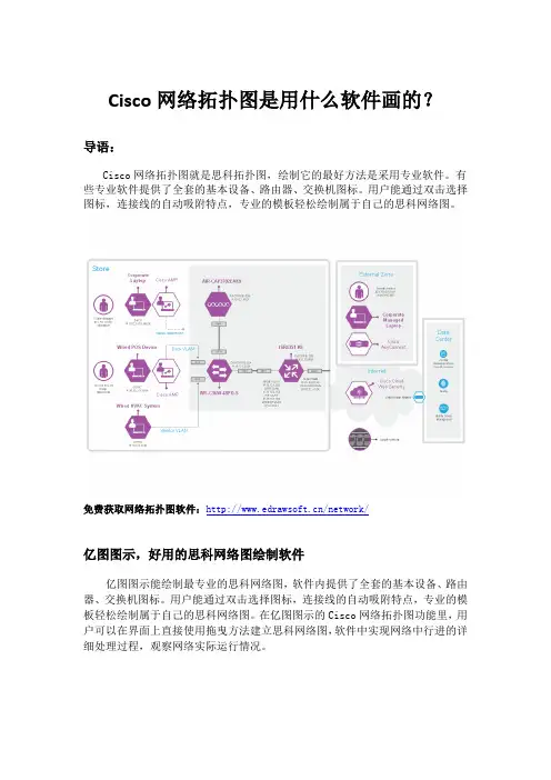 Cisco网络拓扑图是用什么软件画的？