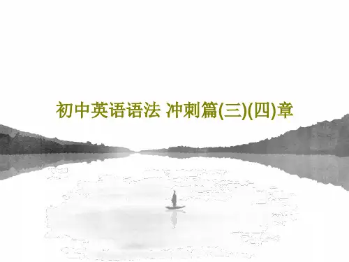 初中英语语法 冲刺篇(三)(四)章29页文档
