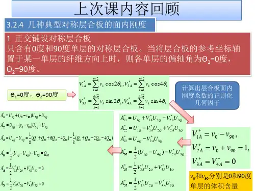 8.第八次课——一般层合板的刚度+层合板的强度(讲课用)