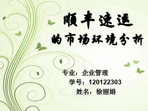 顺丰速运的市场环境分析