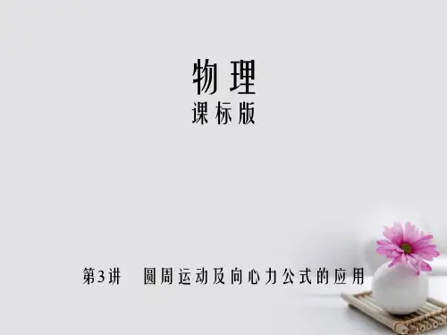 2018高考物理一轮复习第四章曲线运动第3讲圆周运动及向心力公式的应用课件