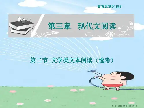 2022年高考语文-文学类文本阅读复习课件-新人教版
