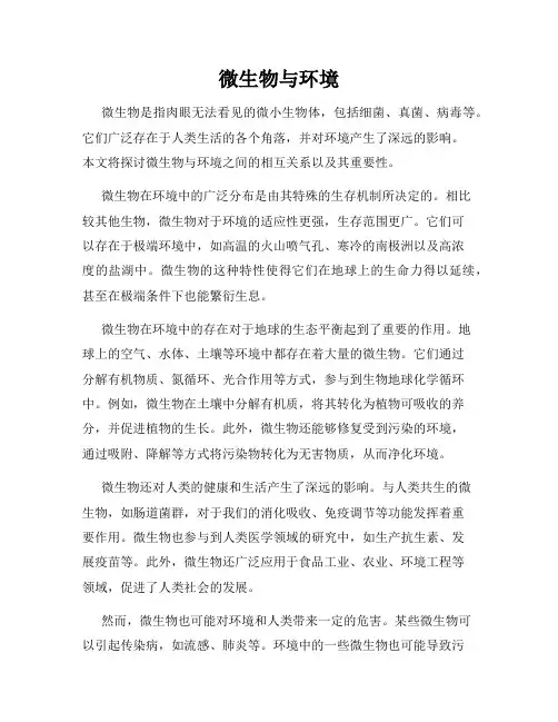 微生物与环境