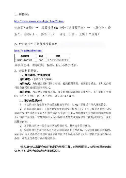 2015年继续教育必修课程与网址