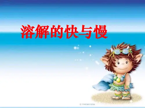 四年级上册科学课件 - 溶解的快与慢    教科版 (共27张PPT)