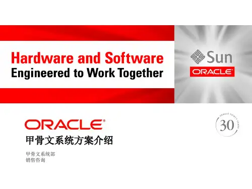 传统架构oracle小机系统方案