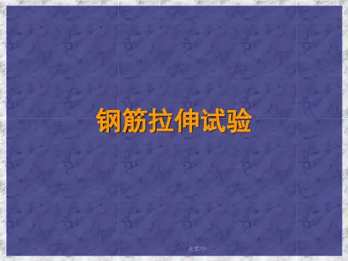 钢筋拉伸试验 PPT