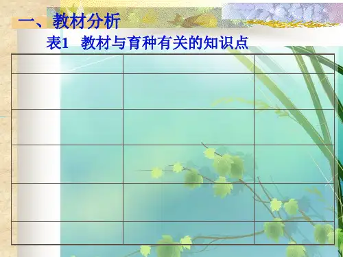 高中生物 育种方法全 PPT课件 图文