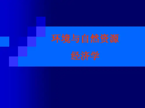 第四章-环境和自然资源的稀缺性