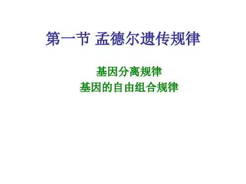 中学生物竞赛辅导：第四章 遗传基本规律