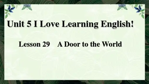 Unit5Lesson29课件冀教版英语七年级下册