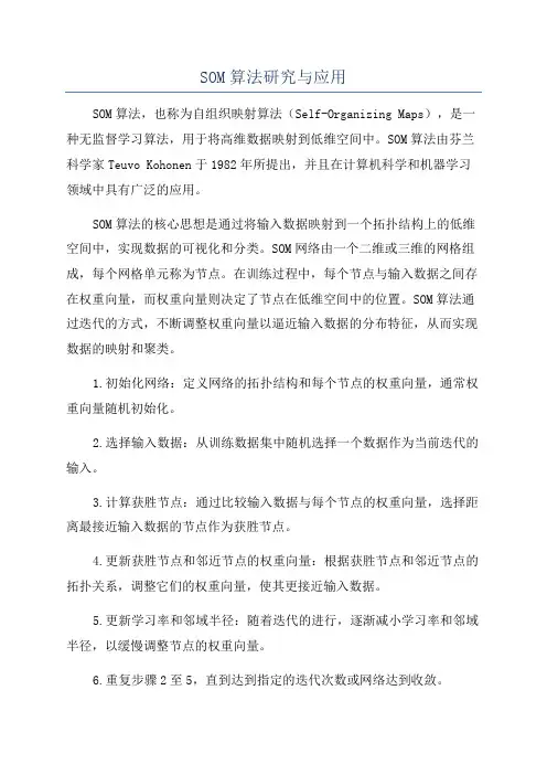 SOM算法研究与应用