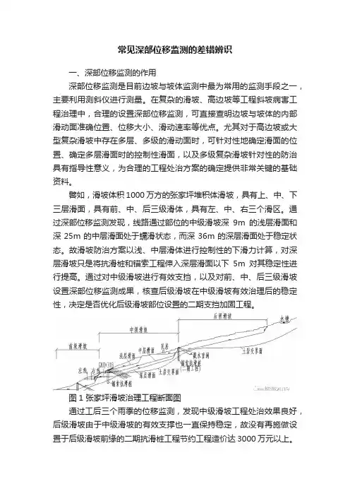 常见深部位移监测的差错辨识