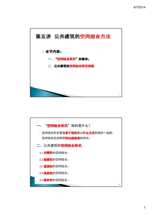 5_公共建筑的空间组合方法