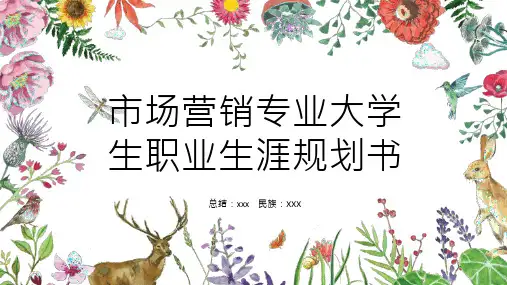 市场营销专业大学生职业生涯规划书