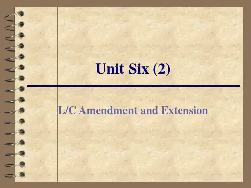 Unit Six Terms of Payment(2)
