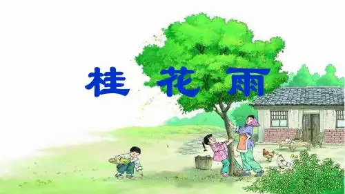 人教版五年级上册第二单元第7课.《桂花雨》PPT