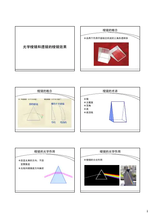 眼镜学光学棱镜