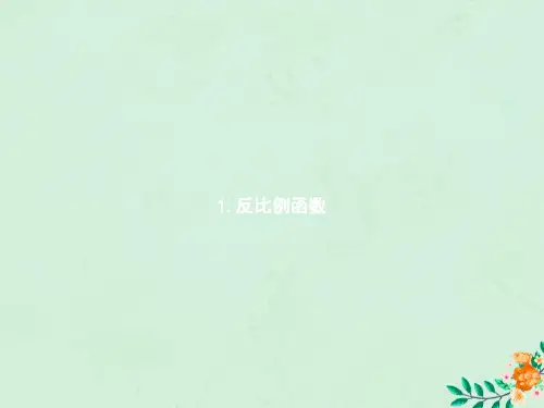 九年级数学上册第六章反比例函数6.1反比例函数课件新版北师大版