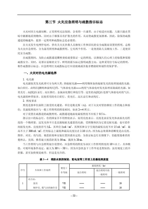 火灾应急照明与疏散指示标志