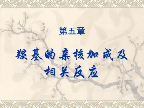 第五章羰基亲核加成及相关反应