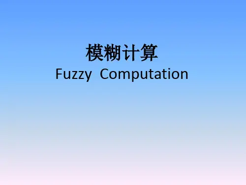 模糊计算