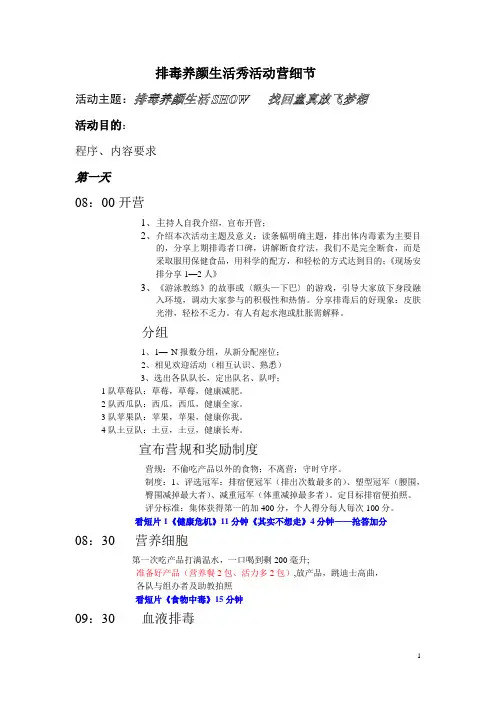 排毒养颜细节