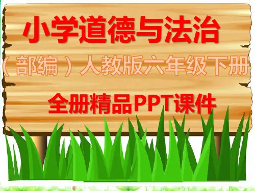 2021年人教版部编六年级道德与法治下册全册全套课件
