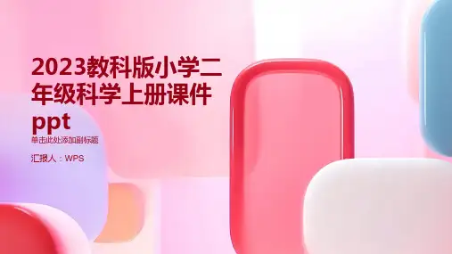 2023教科版小学二年级科学上册课件ppt