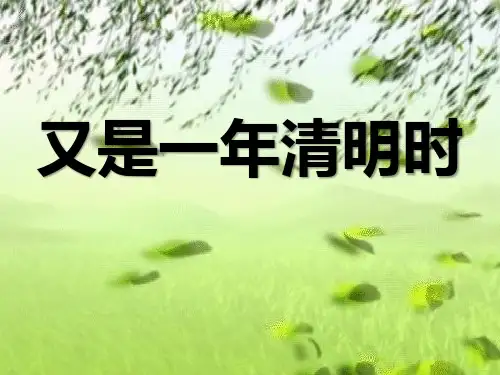 《清明节》作文指导