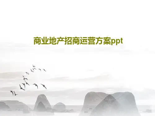 商业地产招商运营方案pptPPT60页