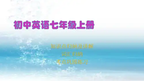 初中英语七年级上册Unit 2 Section B 2a-2c