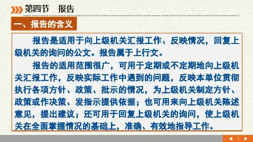 报告的书写规范方法与技巧