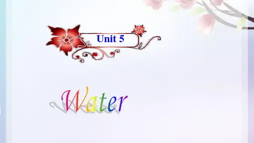 牛津深圳版七年级英语下Module 3 Natural elements Unit 5 water ---reading 教学课件  (共24张PPT)
