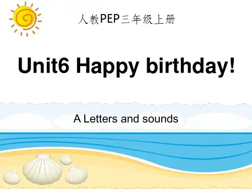 人教PEP版小学英语三年级上册Unit6 A Letters and sounds课件