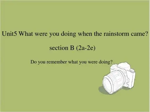 人教版八年级下Unit5 Section B Period 2课件