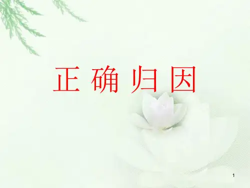正确归因ppt课件