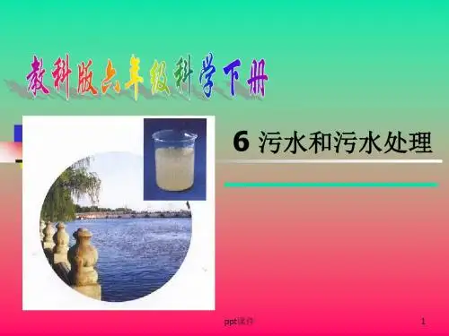《污水和污水处理》  ppt课件
