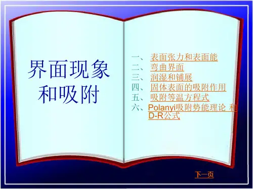 表界面现象和吸附
