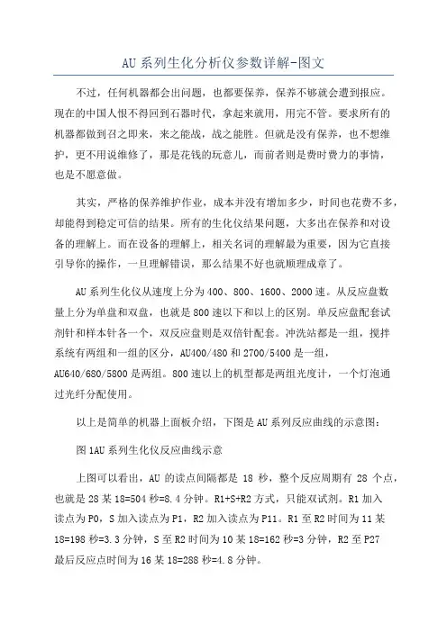 AU系列生化分析仪参数详解-图文