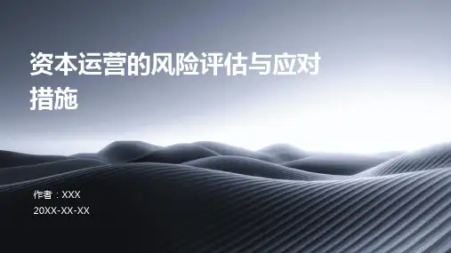 资本运营的风险评估与应对措施