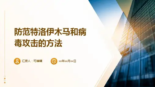 防范特洛伊木马和病毒攻击的方法