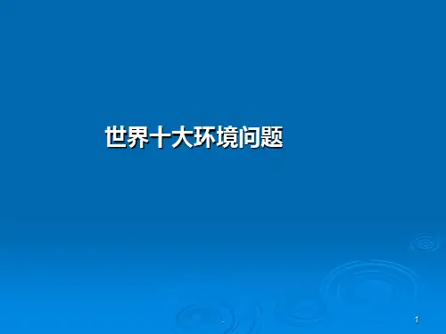 十大环境问题