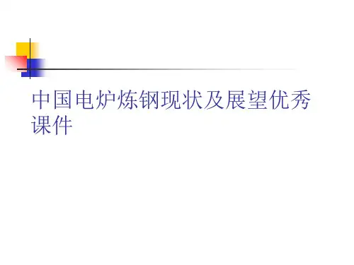 中国电炉炼钢现状及展望优秀课件